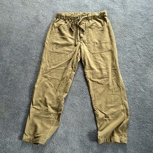 Urban Outfitters Dark Khaki Button Fly Sweat Pants Pockets SZ M Unisex?